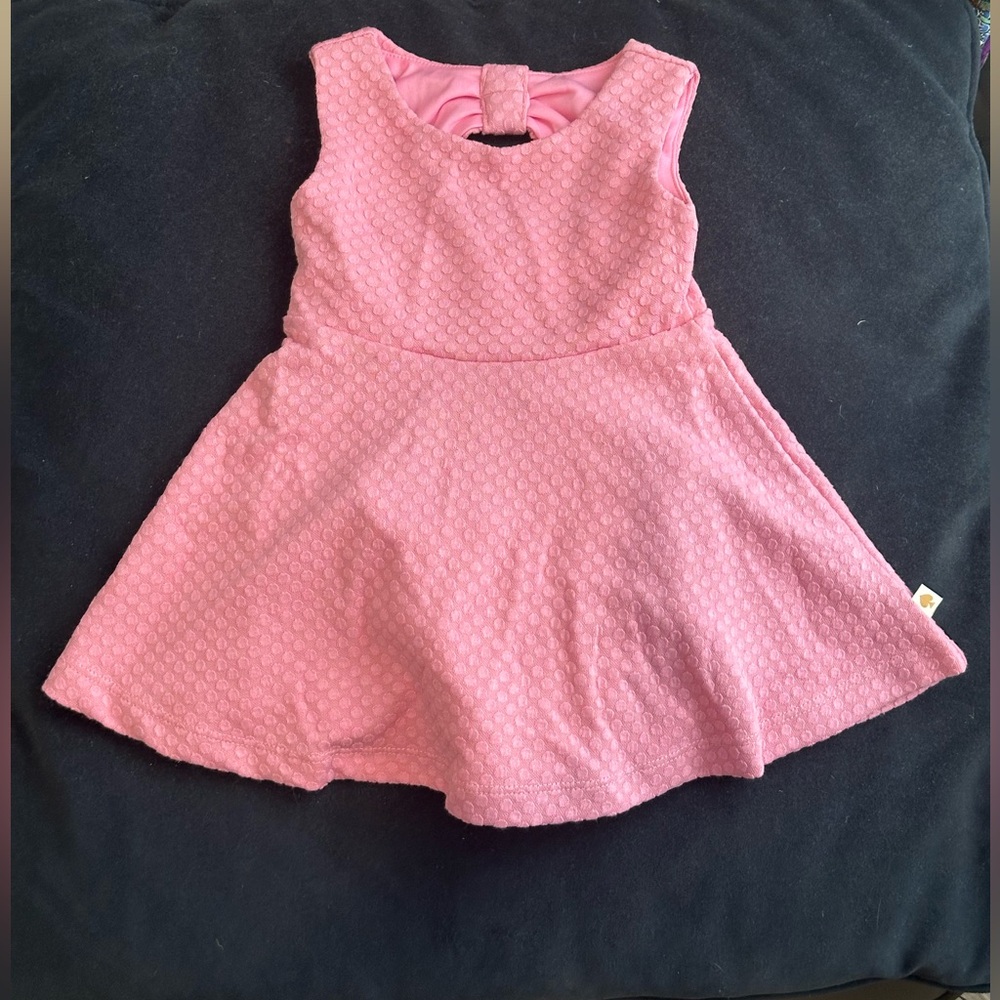 Kate Spade Pink Vivian Rosebud Girls Dress Size 12 Months with Diaper Cover NWT